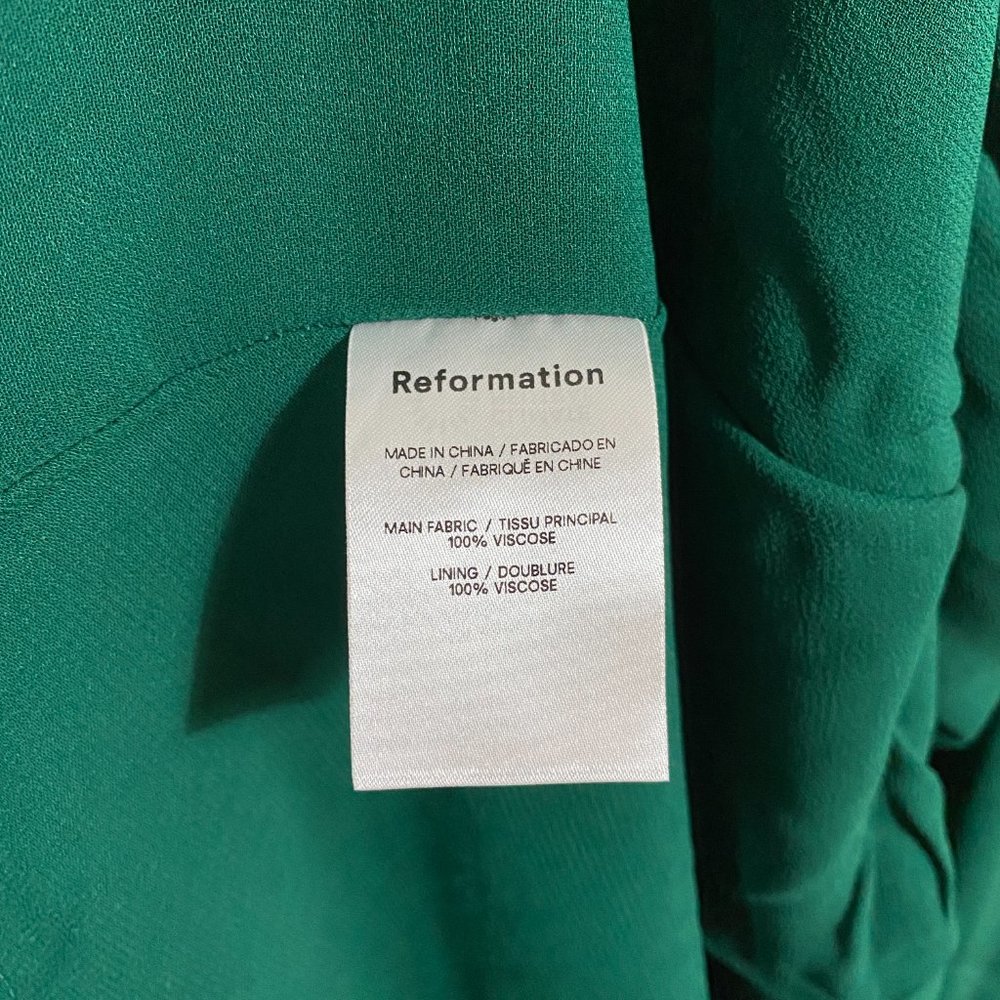 Reformation Juliette Dress in Emerald - Picture 11 of 12